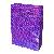 Purple Diamond Design Holographic Shopping Bag