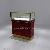 Dark Red Jewellery Jewelry Display Counter With Brass Frame