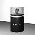 Matt Black Jewelry Display Rounded Tower Showcase Furnitures